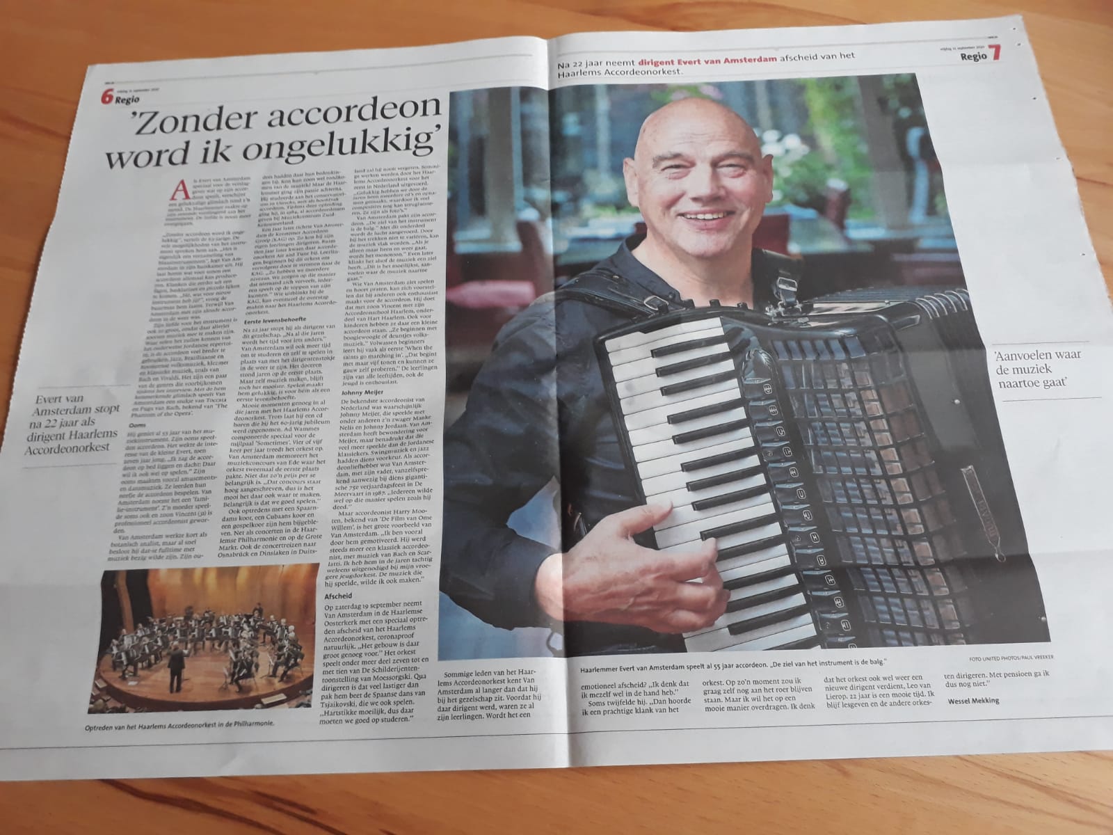 Krantenartikel Evert van Amsterdam